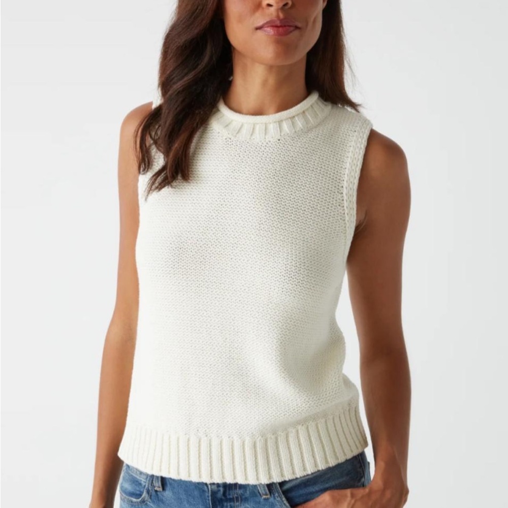 Michael Stars Estelle Crew Neck Sleeveless Sweater Vest